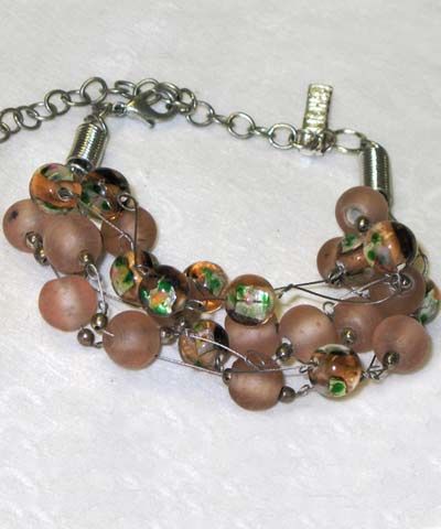 alisha - FOIL BEAD STATION BRACELET