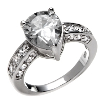 5 Carat Pear Cut Ring