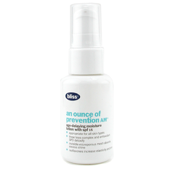  fragrances & cosmetics  - BLISS AN OUNCE OF PREVENTION AM SPF 15