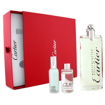  fragrances & cosmetics  - CARTIER DECLARATION COFFRET: EDT SPRAY 100ML+ SHAVING OIL 30ML+ REVITALIZING FACIAL 15ML