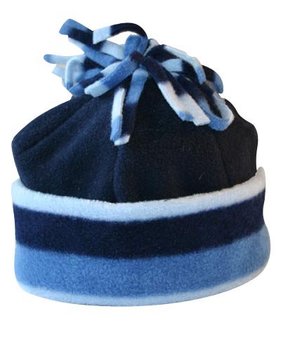 Kids navy fleece beanie
