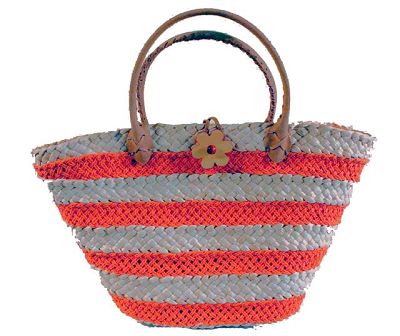 turtledove accessories - LADIES 2 TONE BEACH BASKET (B805)