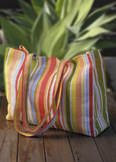 love living  - STRIPED TOTE BAG