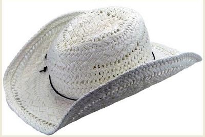White Cowboy Hat by Pink Soda - Product image.
