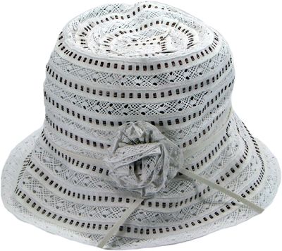 White Ribbon Hat  9194 by Pink Soda - Product image.