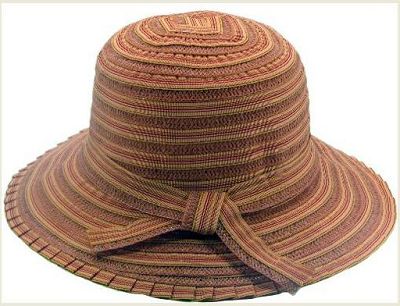 pink soda -   ORANGE BLEND RIBBON HAT - 9845ORG