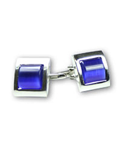 TNC Cufflinks Single Blue Cats Eye on sportingdirectory.com.au