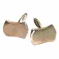 Curved Rectangle Matt Cufflinks
