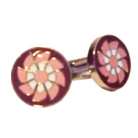 ties 'n' cuffs - BALANCIO PLUM  PINK  AND WHITE FAN DE