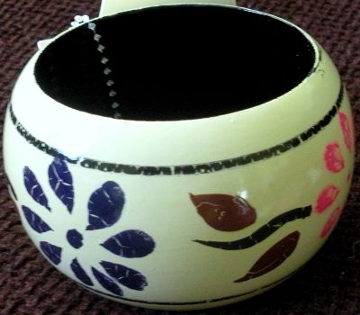 snazzy jazzy - HANDPAINTED FLORAL MULTICOLOUR BANGLE
