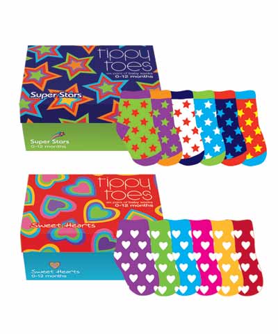 Sox In A Box Hearts Or Stars by Inhouse Habits - Product image.