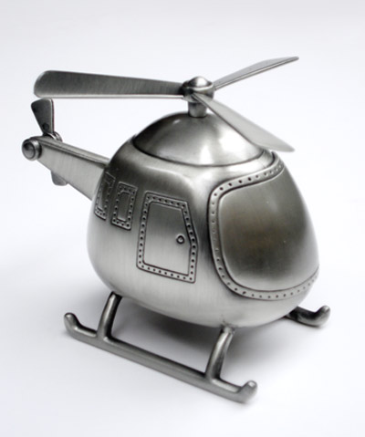 Memories Helicopter Money Box by Gymea Lily - Product image.