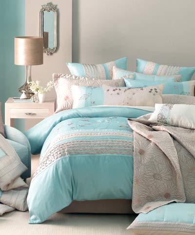 inhouse habits - ISHBEL KING QUILT COVER SET - MINT