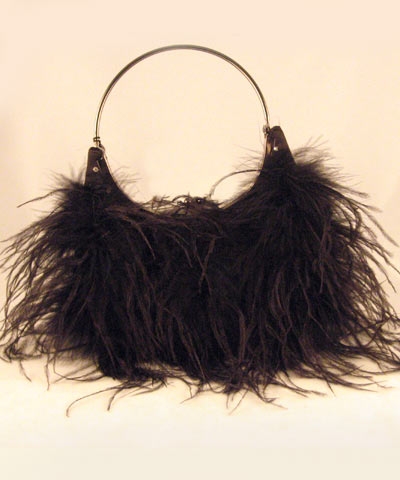 Stunning Feather Evening Bag