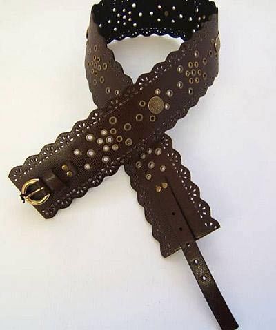 Scalloped Edge Hip Belt With Cutouts by Ecclisse - Product image.