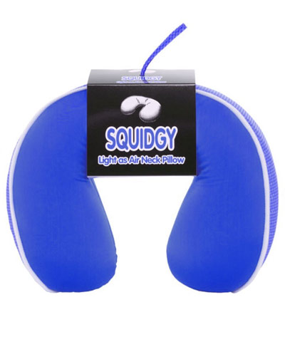 Squidgy travel neck pillow blue