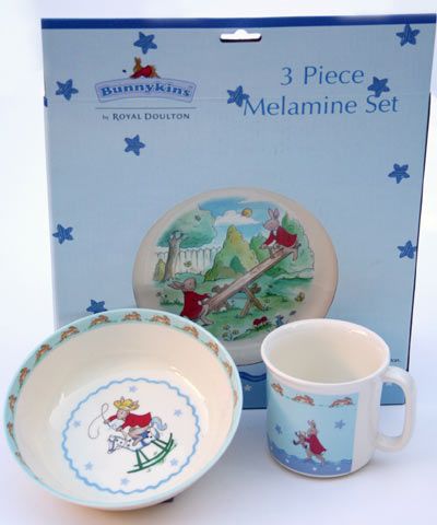 bunnykins 3 piece melamine boy on sportingdirectory.com.au