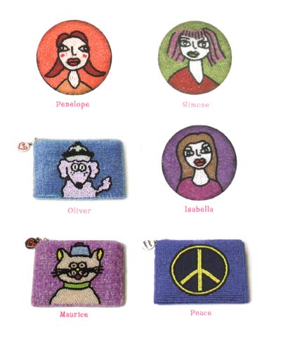 Our sleek, hip round & square fully beaded coin purses are the �must-have� for every girl-on �...