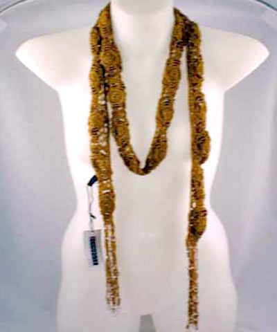 Bronze Skinny Scarf