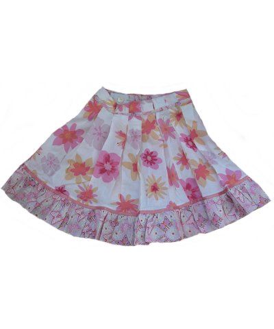 Eternal Sun Flower Pleated Skirt