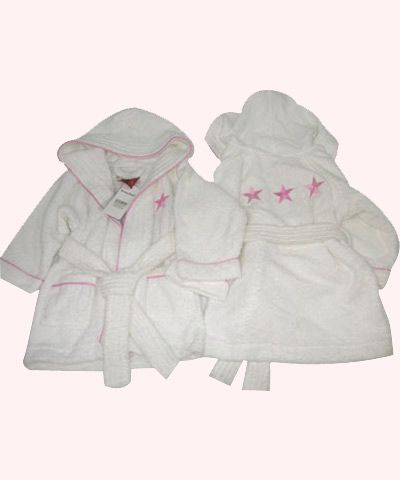 Bubba blue Girls Stars Bathrobe on sportingdirectory.com.au