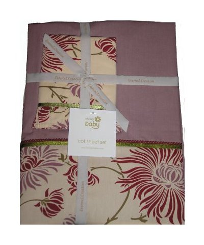 A pretty floral cot sheet set from Eternal featuring this season