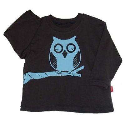 Monstar Kids Coal Owl Top