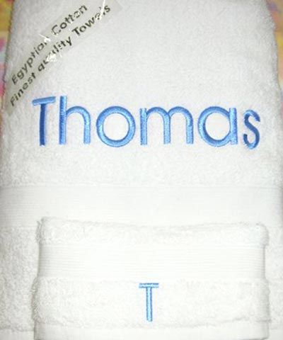 Boy Personalised Bathtowel Set