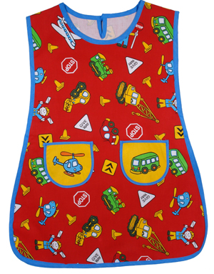 classic emily - POPOVER KIDS APRON - TRUCKS