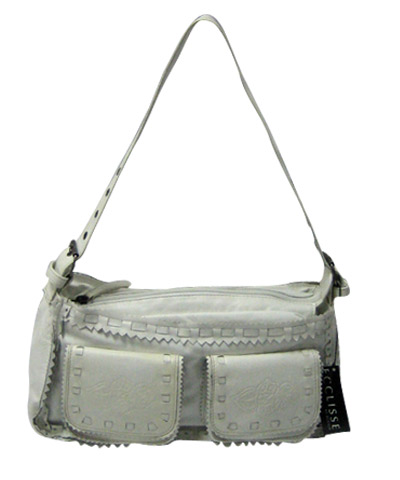 Genuine Leather White Bag by Ecclisse - Product image.