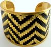Click to Enlarge - snazzy jazzy - BRASS WOVEN MAGIC CUFF