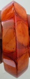 Click to Enlarge - snazzy jazzy - RED ORANGE BANGLE