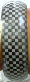 Click to Enlarge - snazzy jazzy - GREY CHECKERED BANGLE