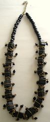 Click to Enlarge - snazzy jazzy - BLACK ENTWINED WIRE NECKLACE 