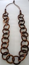 Click to Enlarge - snazzy jazzy - WOODEN NECKLACE 