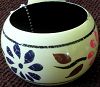 Click to Enlarge - snazzy jazzy - HANDPAINTED FLORAL MULTICOLOUR BANGLE