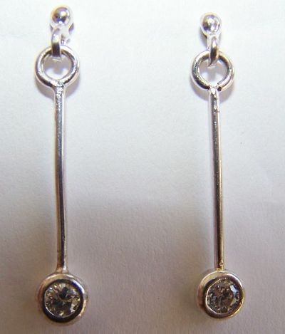 fashion jewellery pls -      E 80 STERLING SILVER/CUBIC ZIRC.