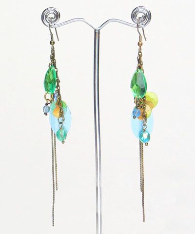 sondaria  - OCEAN WHISPERS EARRINGS BLUE & GREEN