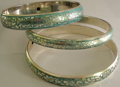 snazzy jazzy - SEA GREEN & SILVER